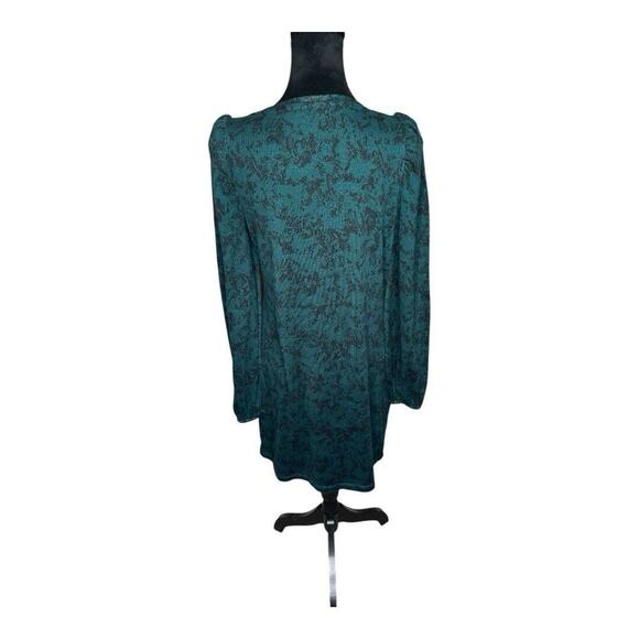 NWT Nine West Puff Long Sleeve Dress | Size M Green - Picture 8 of 13